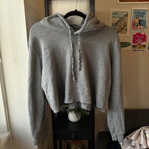 Brandy-melville Women's Grey Hoodie